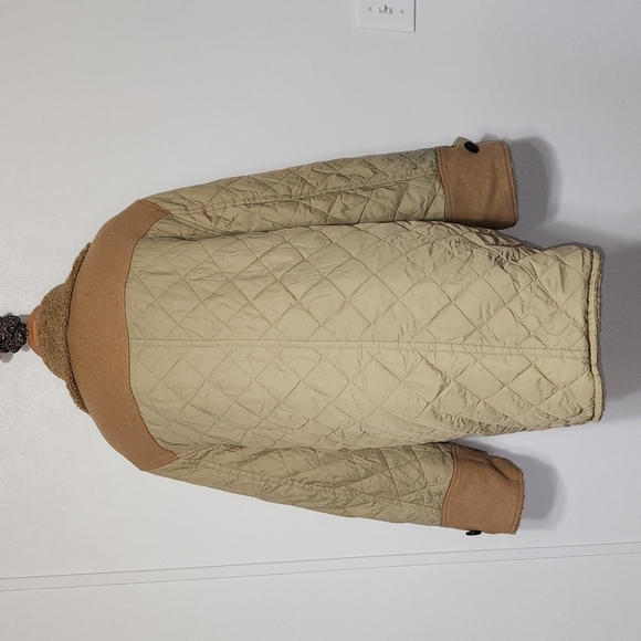 Derek Lam Women Amelie Faux Shearling Reversible Coat Jacket Camel Size 16 - Picture 7 of 14